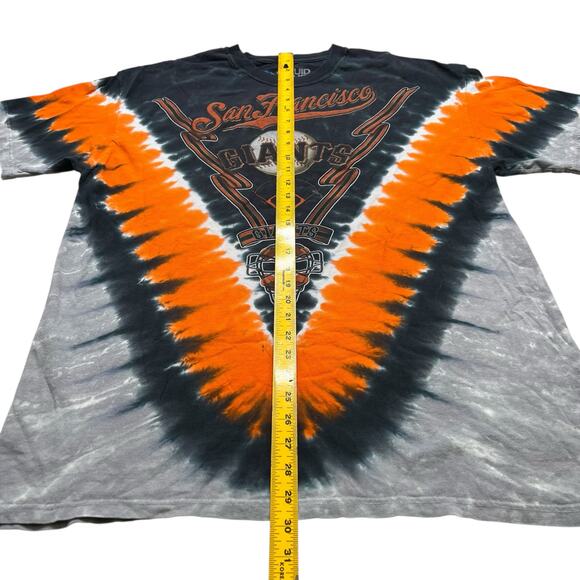 Vintage Liquid Blue San Francisco Giants Tie-Dye T-Shirt XL MLB Baseball Graphic - Picture 7 of 10